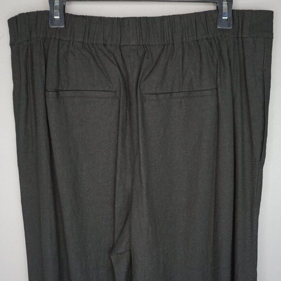 New Vince Linen Blend Pull On Pant in Black size XL (16) $395 - Picture 12 of 16
